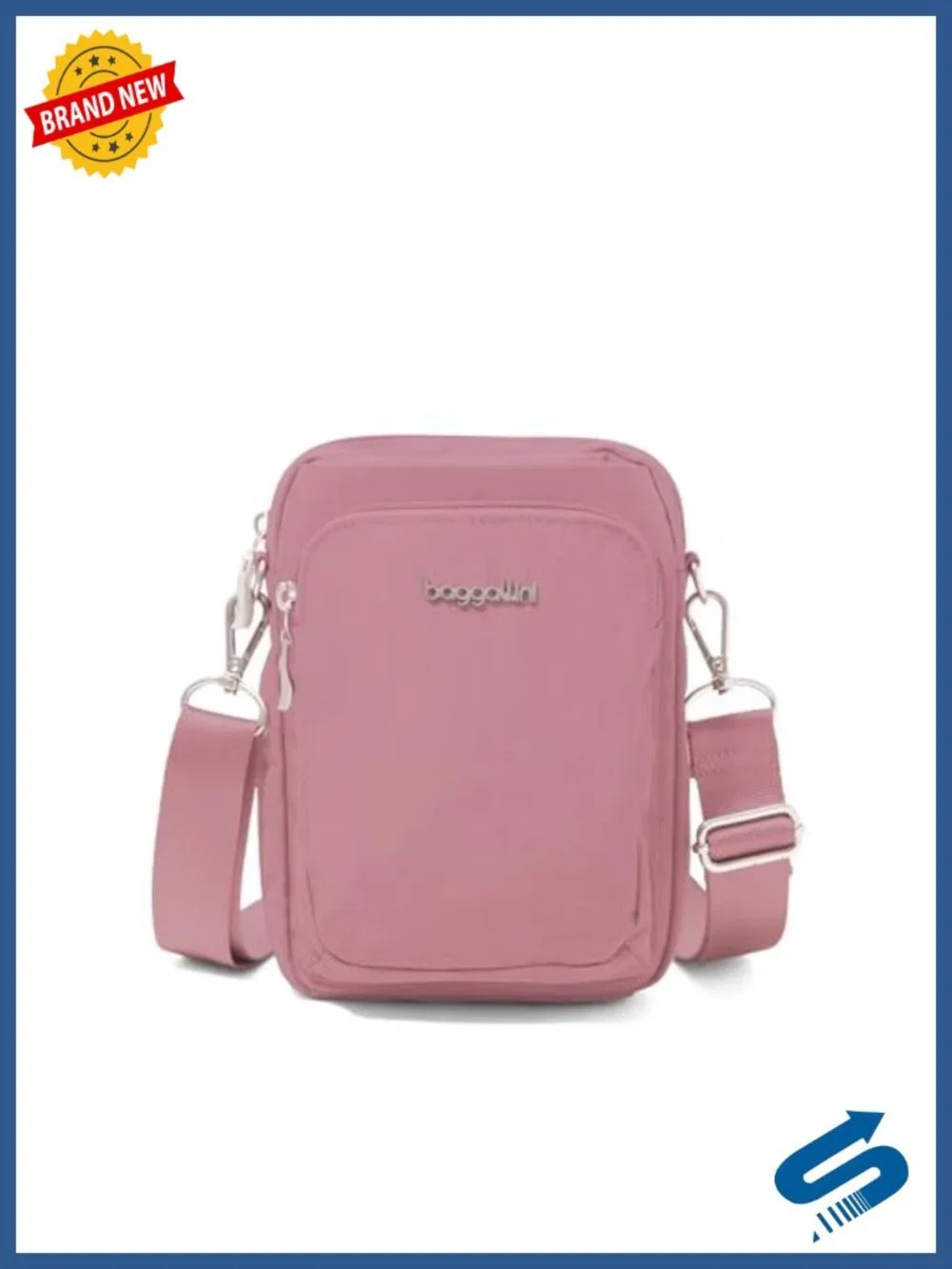 Baggallini Modern Everywhere Explorer Lightweight RFID Crossbody Sling Nylon